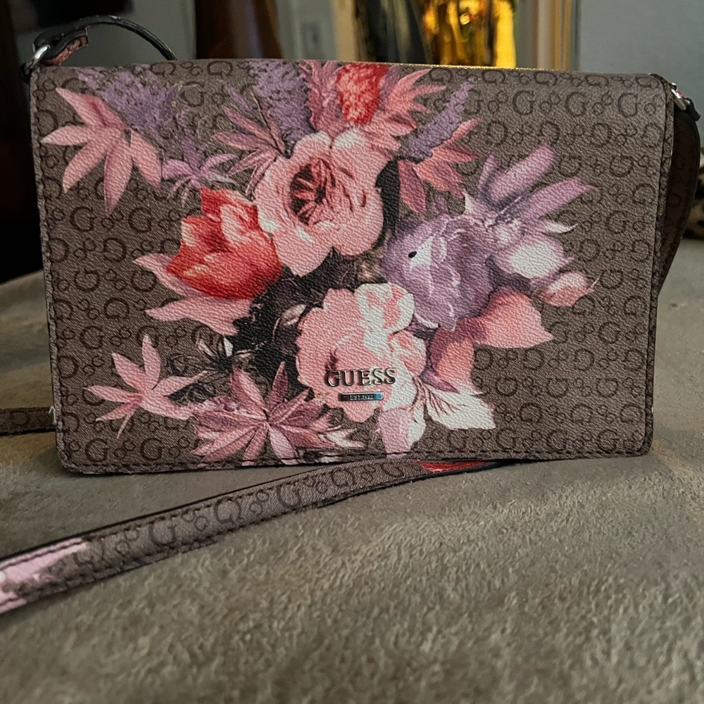 Logo  colorful guess crossbody handbag